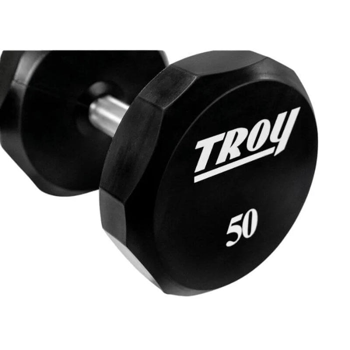 Troy 12-Sided Urethane Dumbbell Set with Storage Rack | COMMPAC-TSDU100