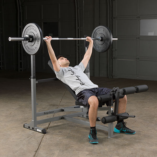 Body-Solid GDIB46LP4 PowerCenter Combo Bench Lat Package