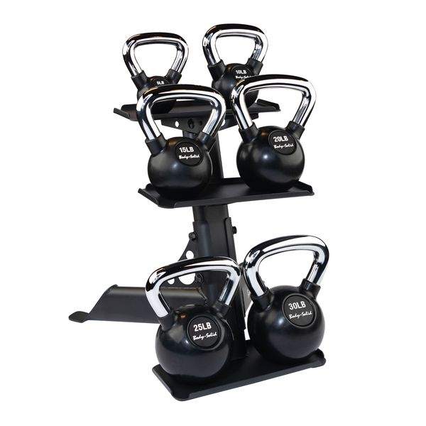 Body-Solid GDKR50B 3-Tier Kettlebell Rack