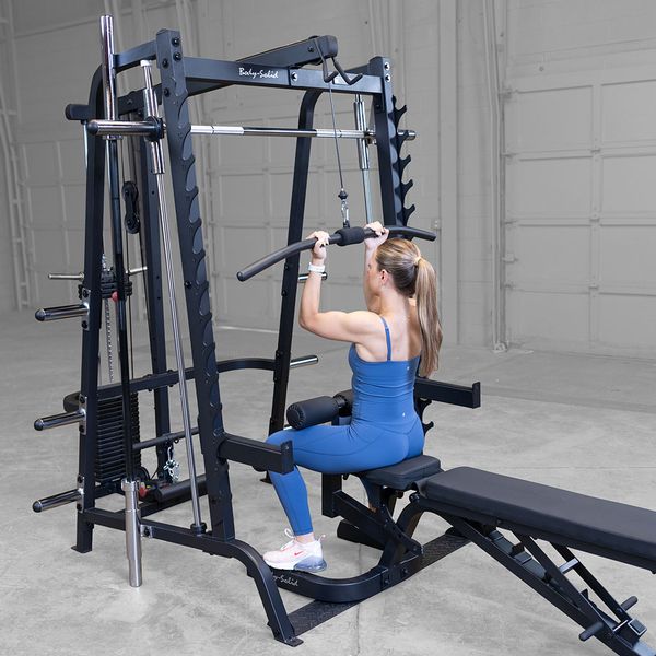 Body-Solid GS348P4 Series 7 Smith Machine Bundle