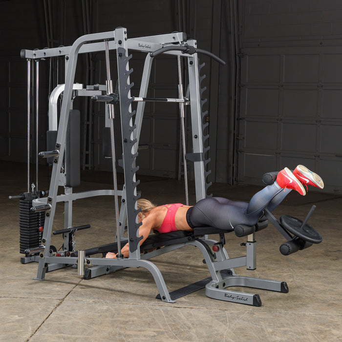 Body-Solid GS348P4 Series 7 Smith Machine Bundle