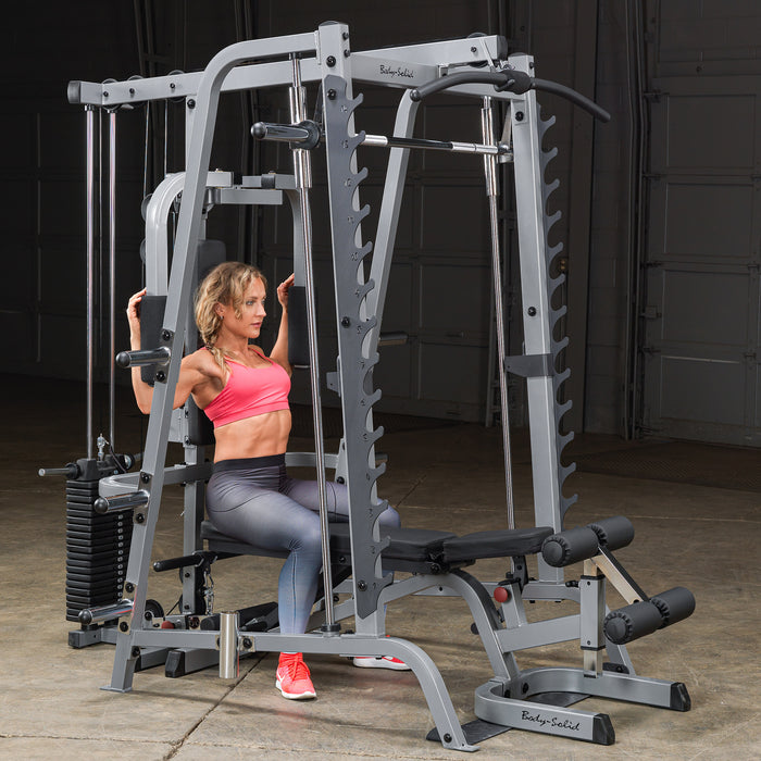 Body-Solid GS348P4 Series 7 Smith Machine Bundle