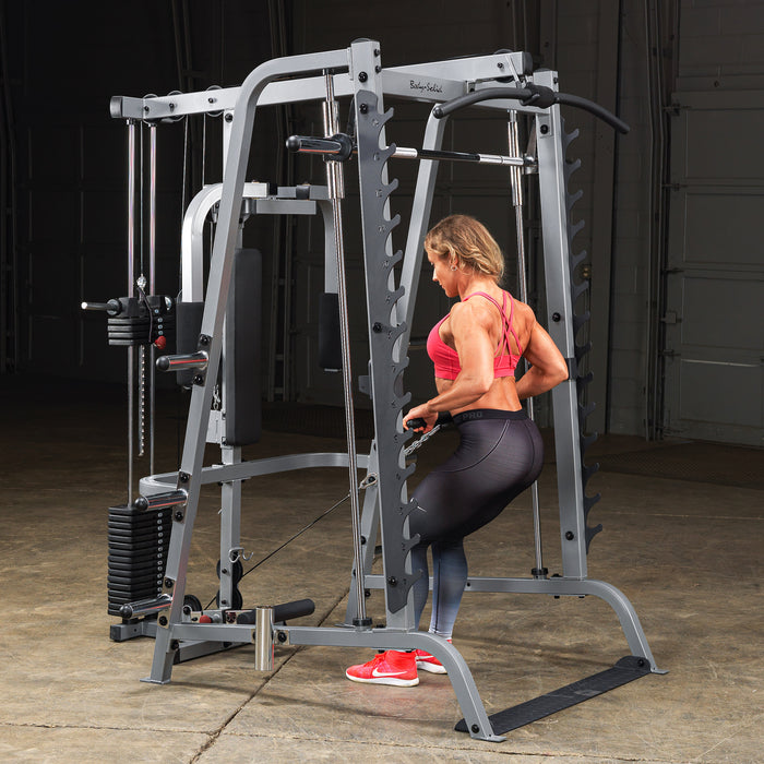 Body-Solid GS348P4 Series 7 Smith Machine Bundle