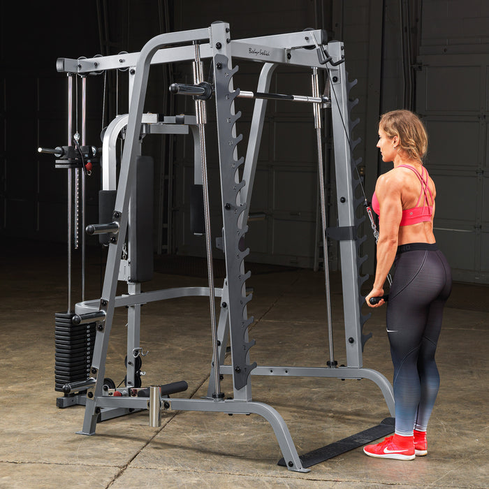 Body-Solid GS348P4 Series 7 Smith Machine Bundle