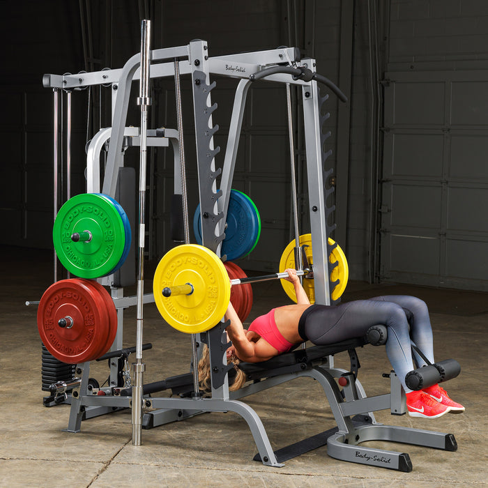 Body-Solid GS348P4 Series 7 Smith Machine Bundle