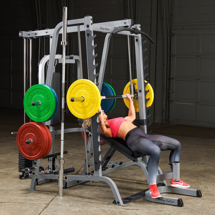 Body-Solid GS348P4 Series 7 Smith Machine Bundle