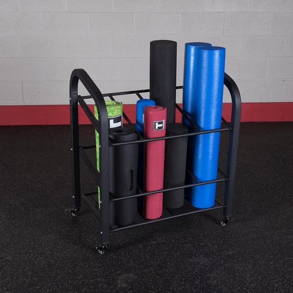 Body-Solid GYR500 Foam Roller & Yoga Mat Rack