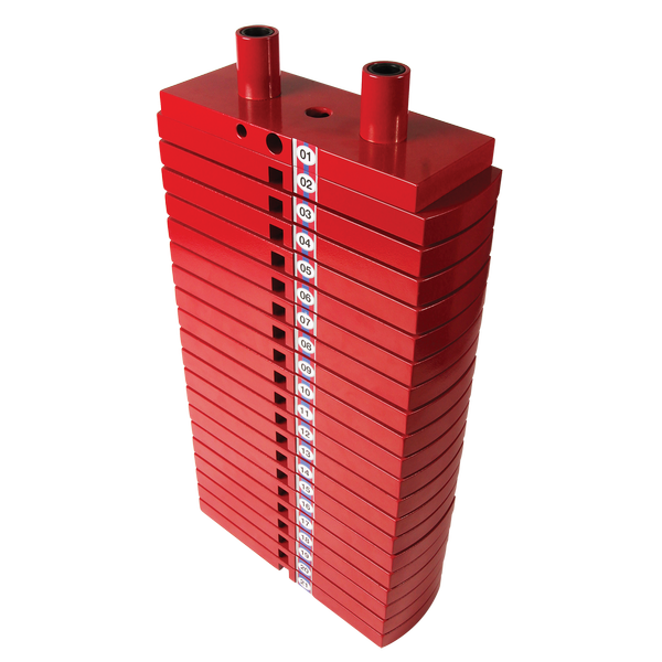 Body-Solid Tools HP200 Red Steel Weight Stack