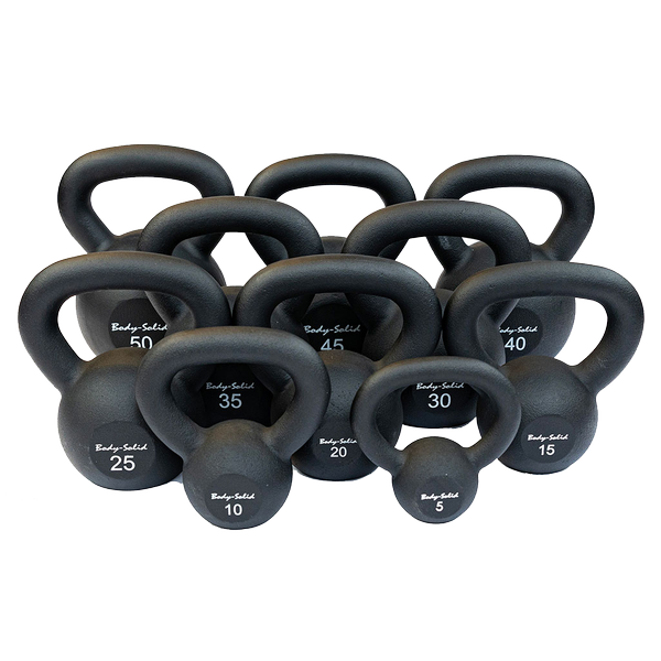 Body-Solid Tools KBR Cast Iron Kettlebell Set