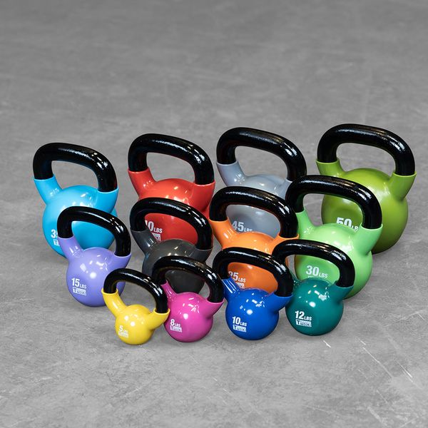 Body-Solid Tools KBV Vinyl Kettlebell Set