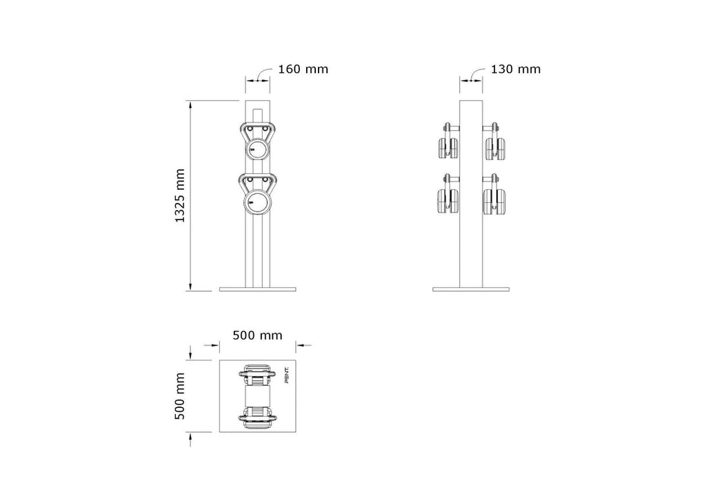 LOVA™ POWER - Kettlebells With Vertical Rack