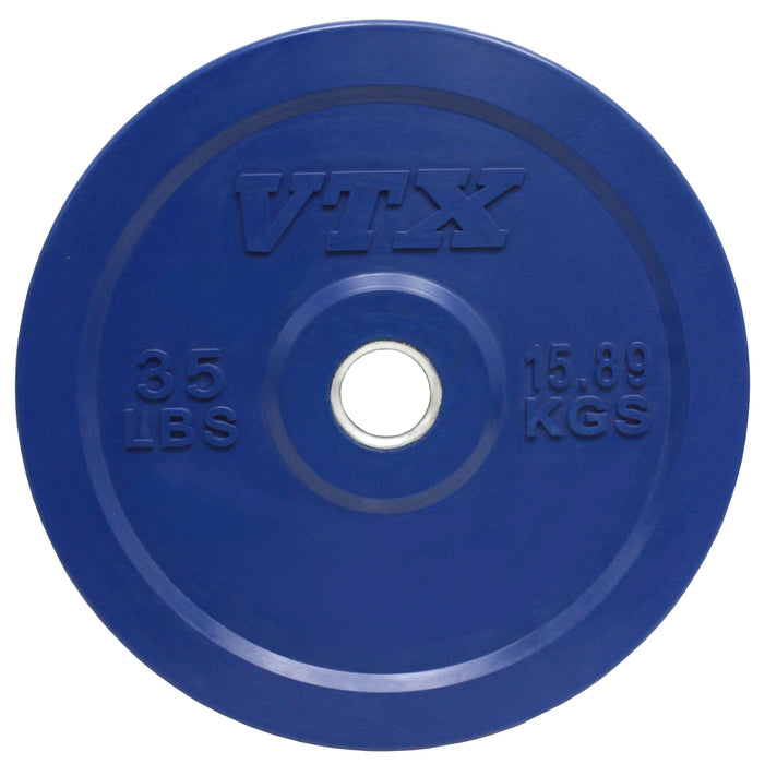 Troy VTX Olympic Rubber Bumper Plate Set with Olympic Bar