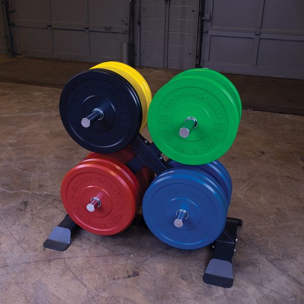 Body-Solid Tools OBPX Chicago Extreme Bumper Plates Set