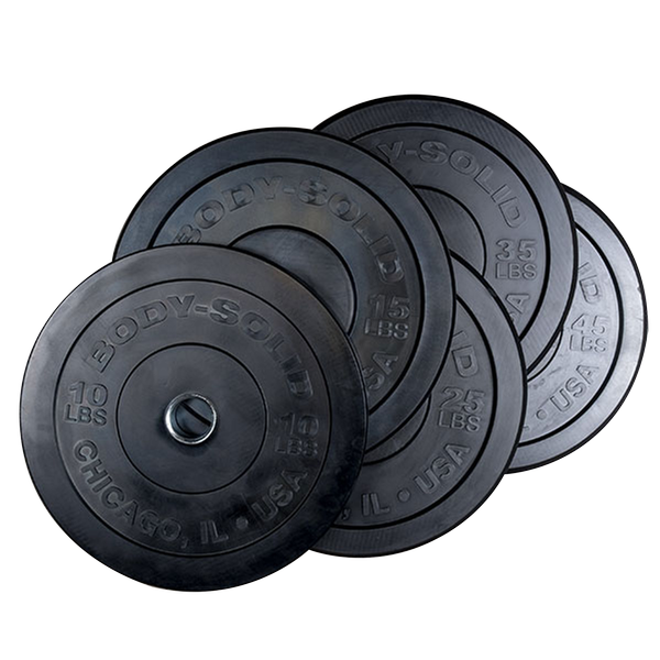 Body-Solid Tools OBPX Chicago Extreme Bumper Plates Set