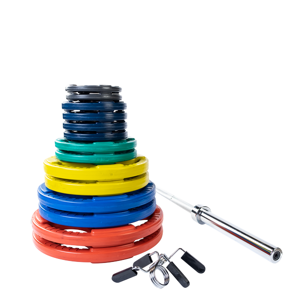 Body-Solid Tools ORT Olympic Rubber Grip Plate Set