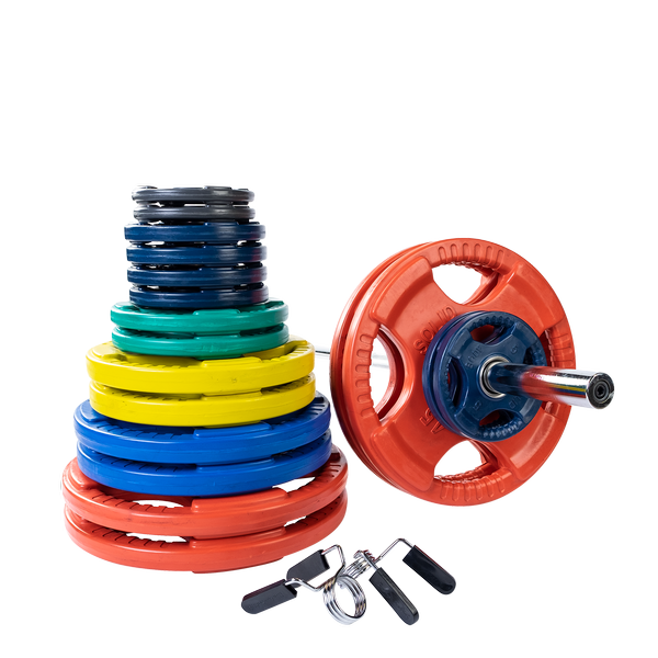 Body-Solid Tools ORT Olympic Rubber Grip Plate Set