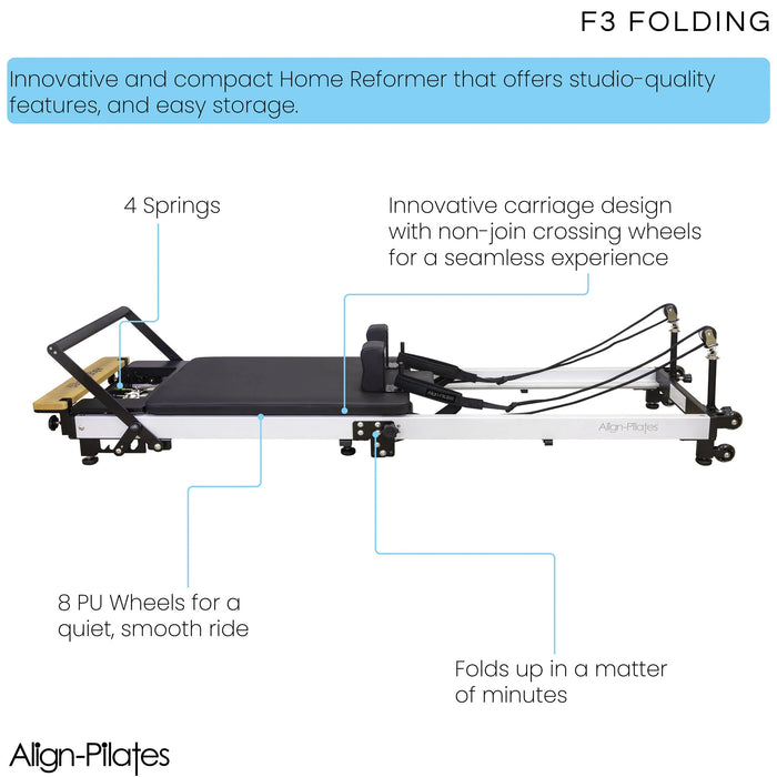 Align Pilates F3 Folding Home Reformer