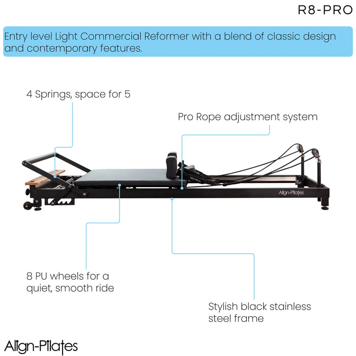 Align Pilates R8 Pro Light Commercial Reformer