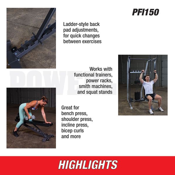 Body-Solid Powerline PFI150 Flat Incline Bench