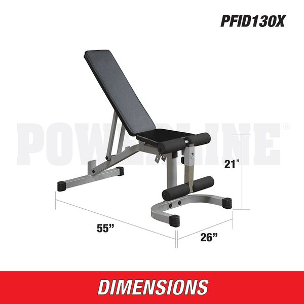 Body-Solid Powerline PFID130X Flat Incline Decline Utility Bench