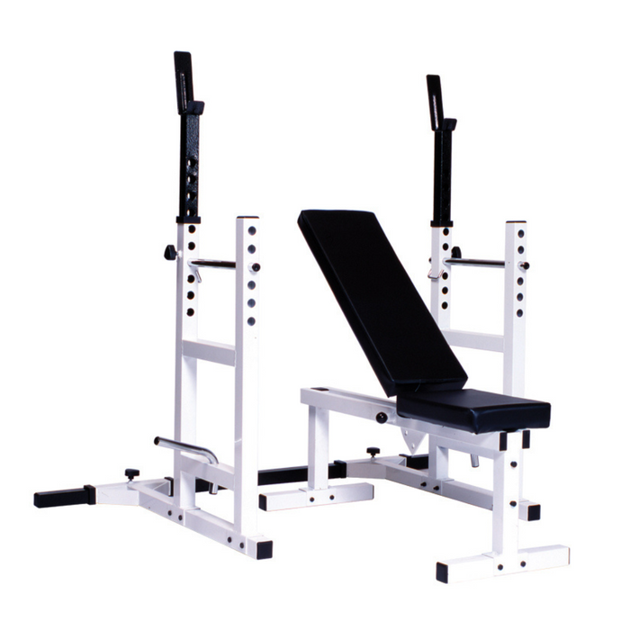 YORK Pro Series 209 Flat Incline Bench with Cage Attachment