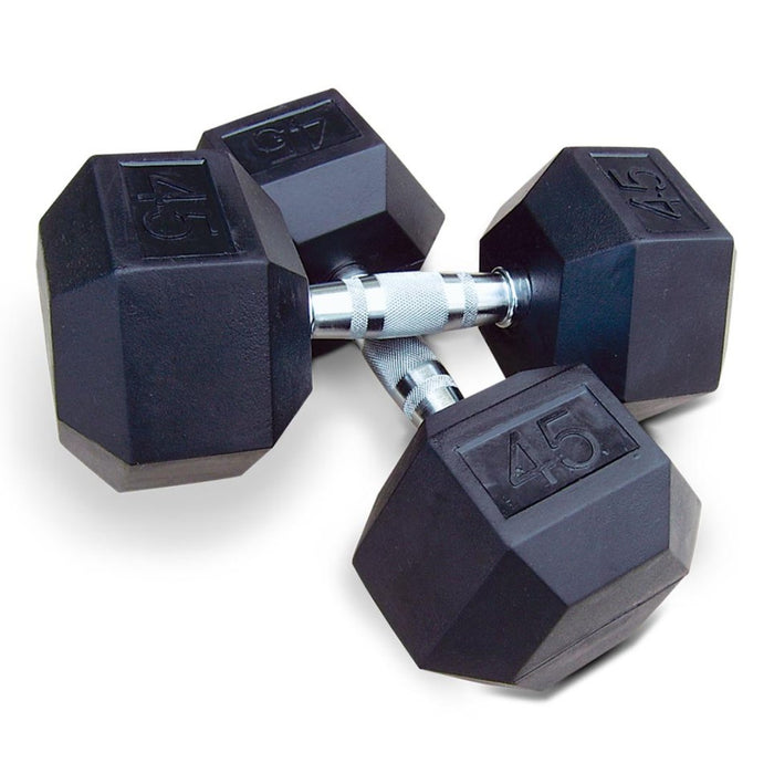 Intek Strength Rubber Cast Hexagon Dumbbell (Pair)