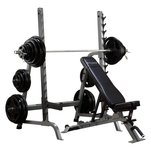 Body-Solid Pro ClubLine SDIB370 Combo Bench/Squat Rack Package