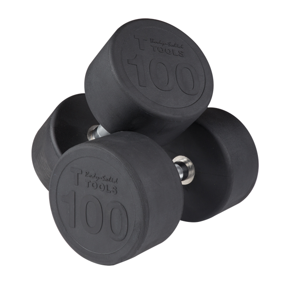 Body-Solid Tools SDP Round Rubber Dumbbell Set