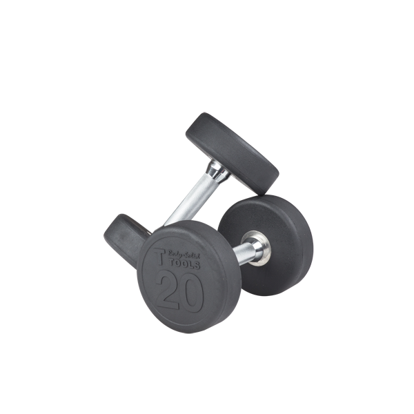 Body-Solid Tools SDP Round Rubber Dumbbell Set