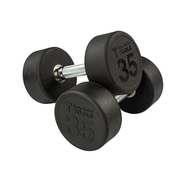 Body-Solid Tools SDP Round Rubber Dumbbell Set