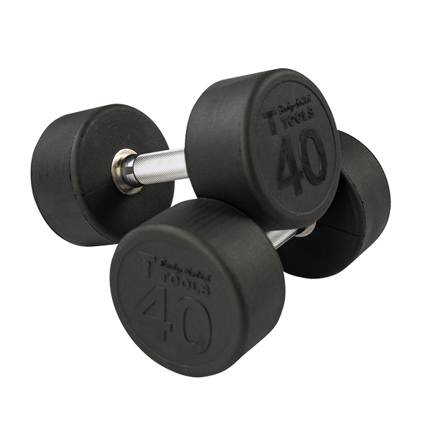 Body-Solid Tools SDP Round Rubber Dumbbell Set