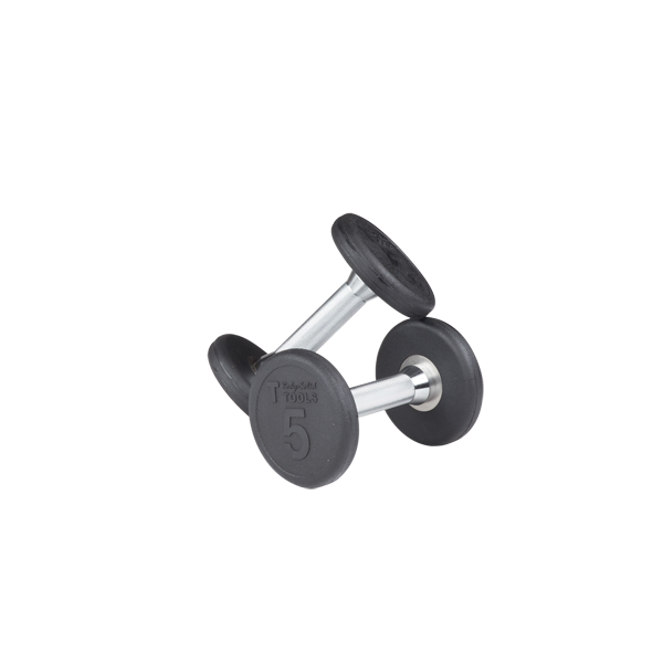 Body-Solid Tools SDP Round Rubber Dumbbell Set