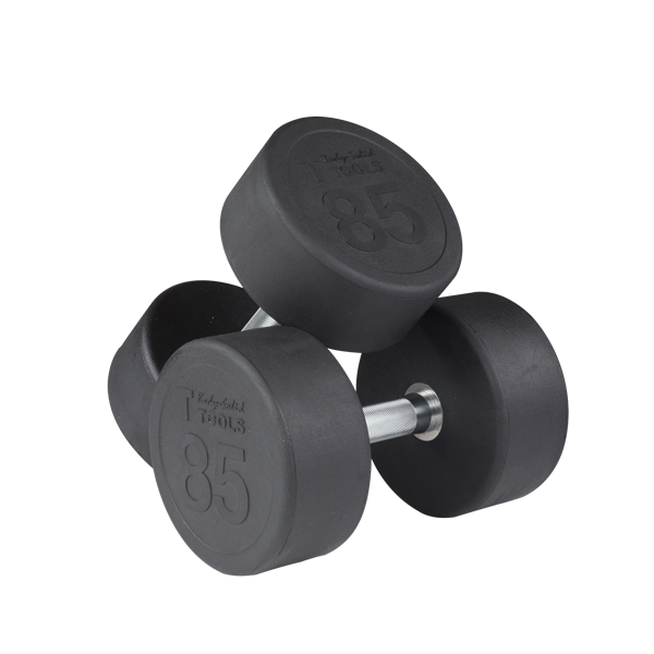 Body-Solid Tools SDP Round Rubber Dumbbell Set