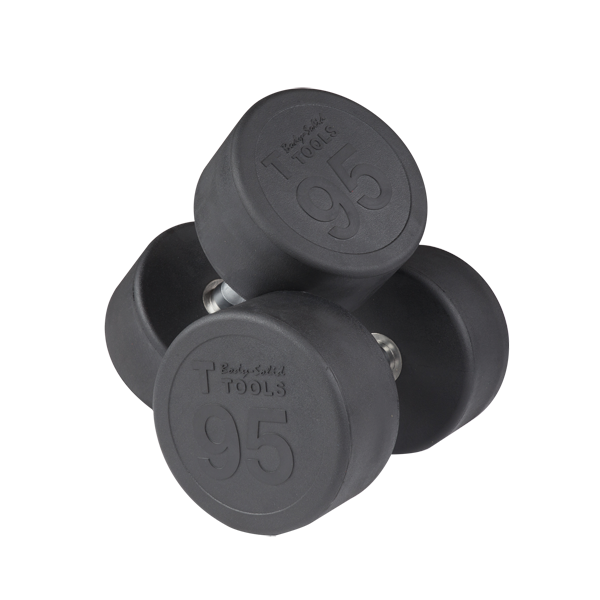 Body-Solid Tools SDP Round Rubber Dumbbell Set