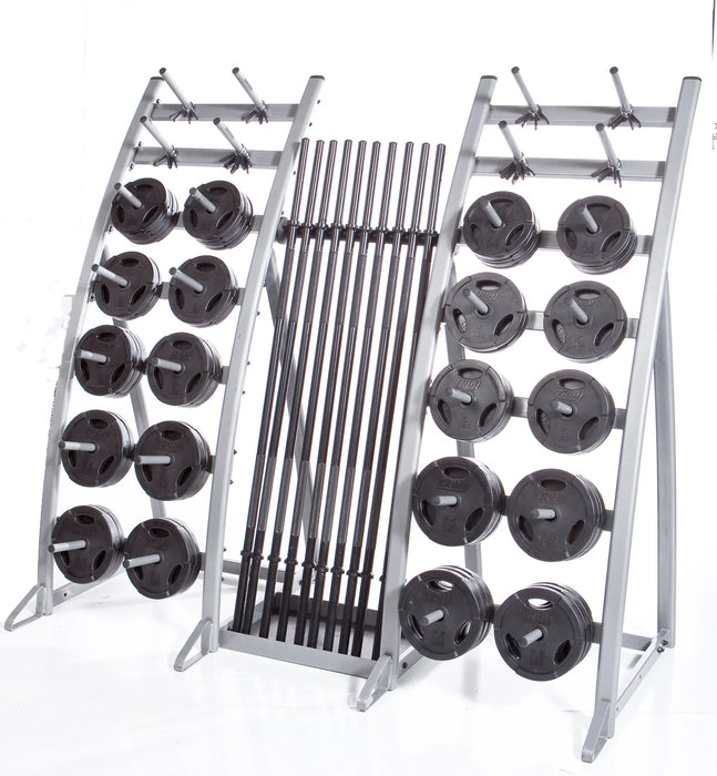 Troy Light Workout Bars & Weights Set with Lite Storage Rack