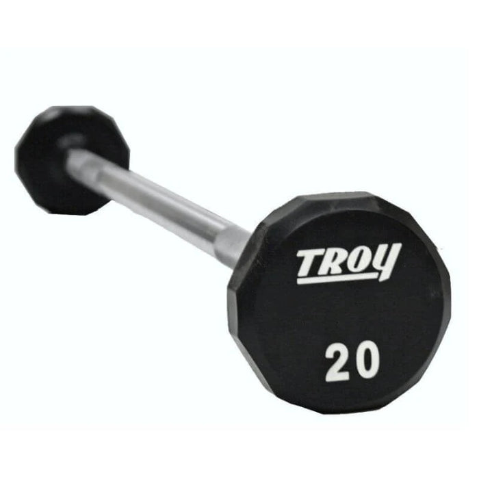 Troy 12-Sided Straight Urethane Barbell Set | TSB-U