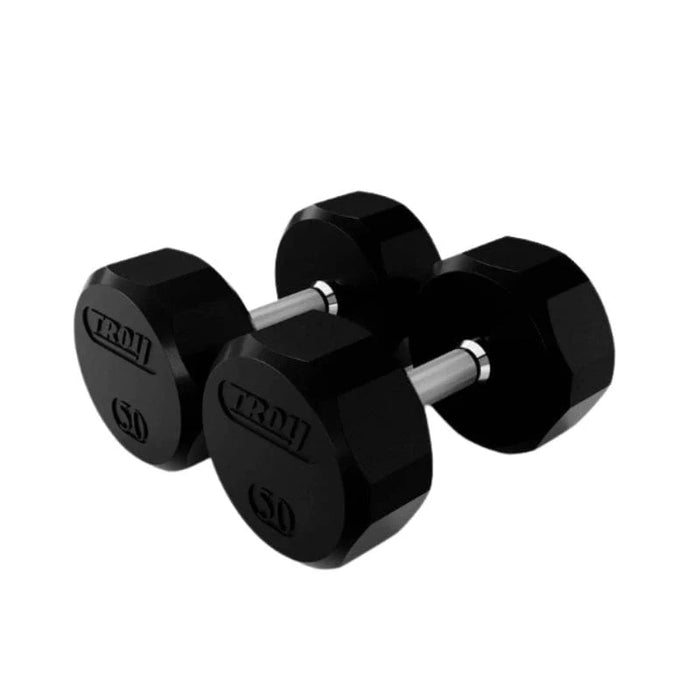 Troy 12-Sided Rubber Dumbbell Set | TSD-R
