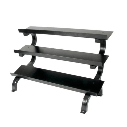 Troy 12-Sided Rubber Dumbbell Set with Storage Rack | VERTPAC-TSDR25