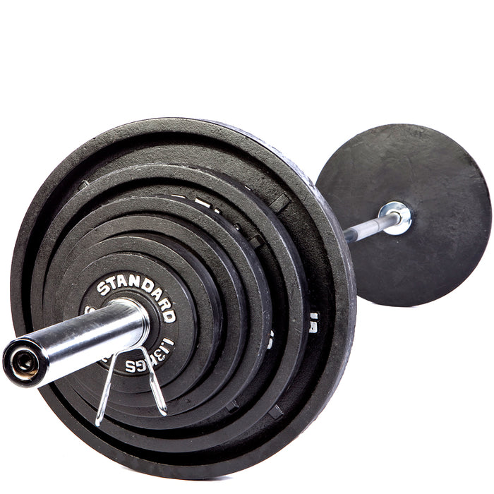 Troy USA Black Cast Iron Olympic Plate Set | BO