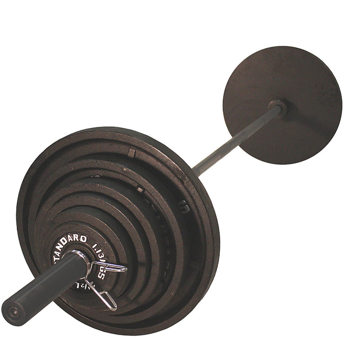 Troy USA Black Cast Iron Olympic Plate Set | BO