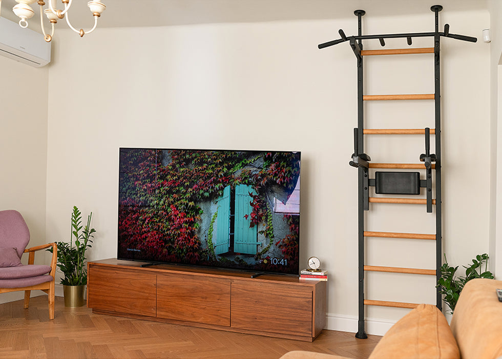 BenchK 522 Wall Bars with Pull-up Bar & Dip Bar