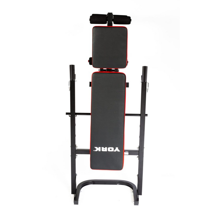 YORK Aspire 120 Flat to Incline/Folding Bench with Leg Curl