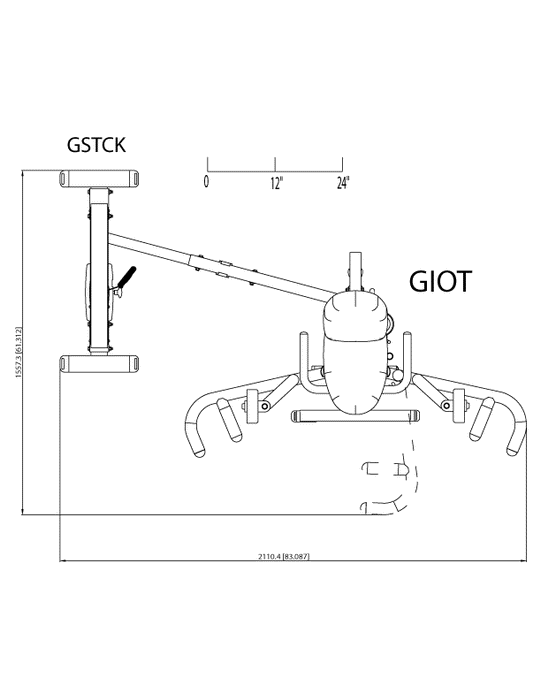 Body-Solid GIOT-STK PRO-Select Inner/Outer Thigh Machine