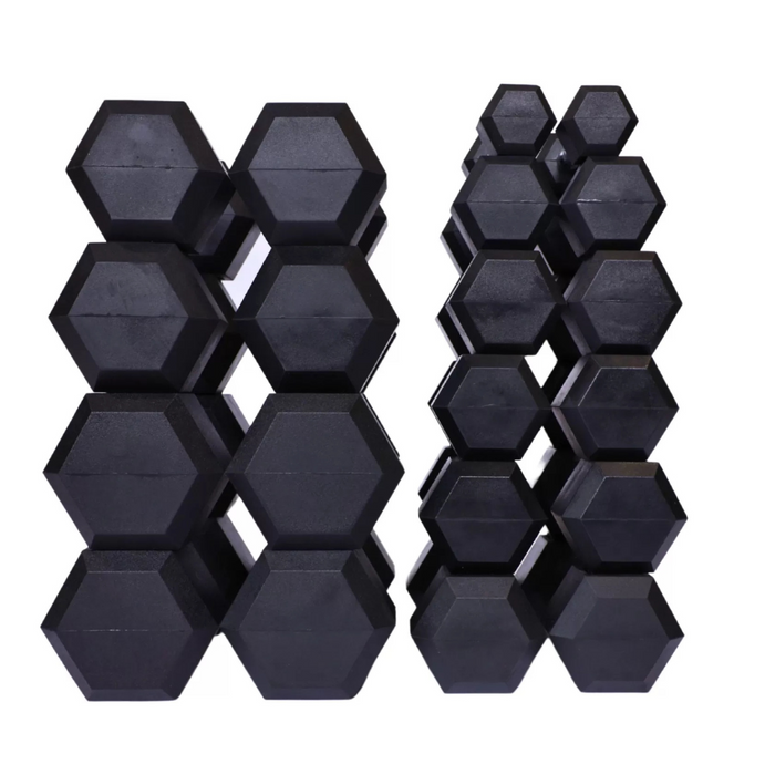 Vortex Strength Rubber Hex Dumbbell Set