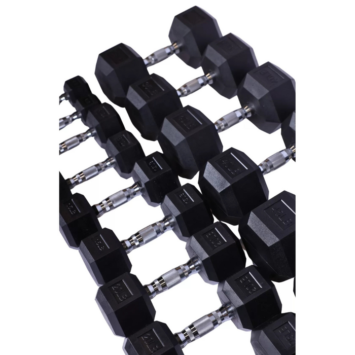 Vortex Strength Rubber Hex Dumbbell Set