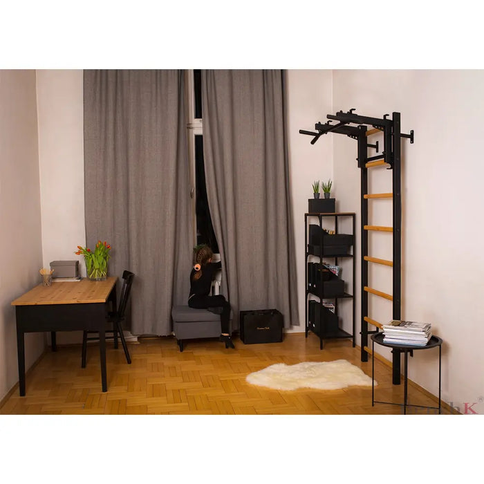 BenchK 232 Wall Bars with Pull-up Bar & Dip Bar